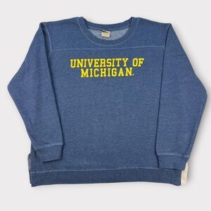 University of Michigan Crewneck Sweatshirt Pullover Men Large Wolverines Big Ten